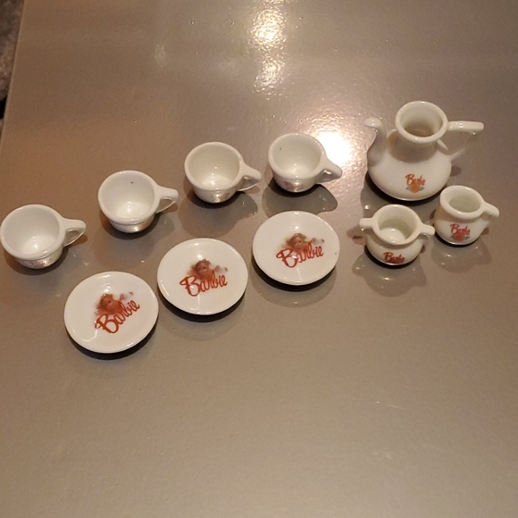 barbie tea set 1996